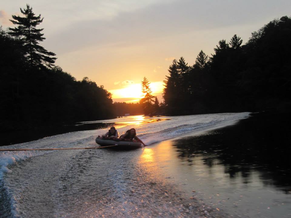 sunset tube ride